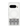プレミアムスクエアケース with Pixelsnap［ CASEPLAY Tartan Check - Gray ］