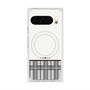プレミアムスクエアケース with Pixelsnap［ CASEPLAY Tartan Check - Gray ］