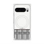 プレミアムスクエアケース with Pixelsnap［ CASEPLAY Tartan Check - Gray ］