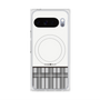 プレミアムスクエアケース with Pixelsnap［ CASEPLAY Tartan Check - Gray ］