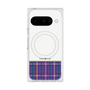 プレミアムスクエアケース with Pixelsnap［ CASEPLAY Tartan Check - Purple ］