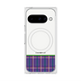プレミアムスクエアケース with Pixelsnap［ CASEPLAY Tartan Check - Purple ］