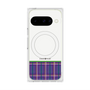 プレミアムスクエアケース with Pixelsnap［ CASEPLAY Tartan Check - Purple ］