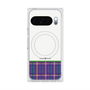 プレミアムスクエアケース with Pixelsnap［ CASEPLAY Tartan Check - Purple ］