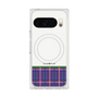 プレミアムスクエアケース with Pixelsnap［ CASEPLAY Tartan Check - Purple ］