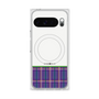 プレミアムスクエアケース with Pixelsnap［ CASEPLAY Tartan Check - Purple ］