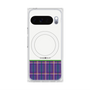 プレミアムスクエアケース with Pixelsnap［ CASEPLAY Tartan Check - Purple ］
