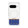 プレミアムスクエアケース with Pixelsnap［ CASEPLAY Tartan Check - Blue ］
