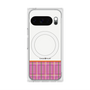 プレミアムスクエアケース with Pixelsnap［ CASEPLAY Tartan Check - Pink ］