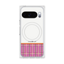 プレミアムスクエアケース with Pixelsnap［ CASEPLAY Tartan Check - Pink ］