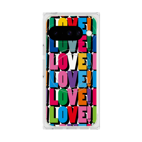 プレミアムスクエアケース with Pixelsnap［ LOVE!LOVE!LOVE! ］
