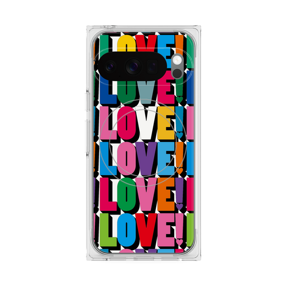 プレミアムスクエアケース with Pixelsnap［ LOVE!LOVE!LOVE! ］