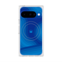 プレミアムスクエアケース with Pixelsnap［ CASEPLAY Winding Pattern - Blue ］