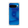 プレミアムスクエアケース with Pixelsnap［ CASEPLAY Winding Pattern - Blue ］