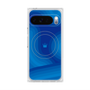 プレミアムスクエアケース with Pixelsnap［ CASEPLAY Winding Pattern - Blue ］