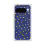 プレミアムスクエアケース with Pixelsnap［ Drawing Dot - Navy ］