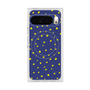プレミアムスクエアケース with Pixelsnap［ Drawing Dot - Navy ］