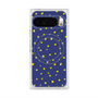プレミアムスクエアケース with Pixelsnap［ Drawing Dot - Navy ］