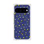 プレミアムスクエアケース with Pixelsnap［ Drawing Dot - Navy ］
