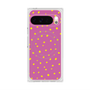 プレミアムスクエアケース with Pixelsnap［ Drawing Dot - Pink ］