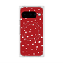 プレミアムスクエアケース with Pixelsnap［ Drawing Dot - Red ］