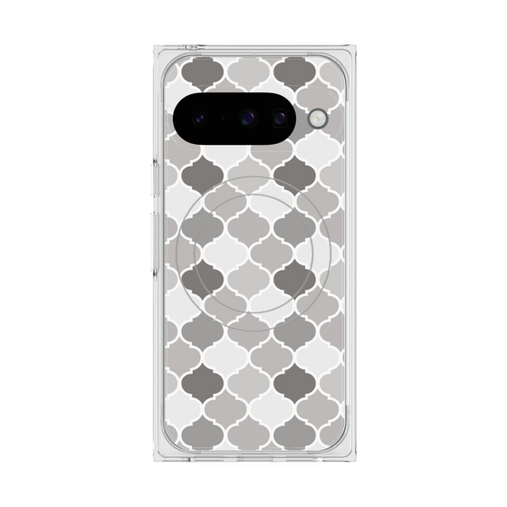 プレミアムスクエアケース with Pixelsnap［ Moroccan1 color - Gray ］