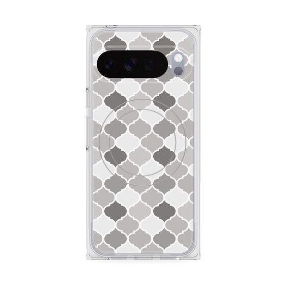 プレミアムスクエアケース with Pixelsnap［ Moroccan1 color - Gray ］
