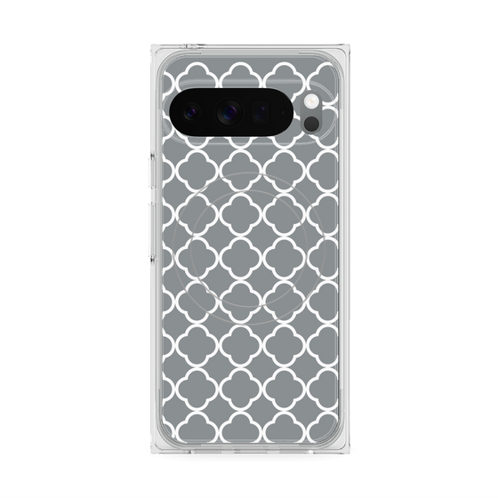 プレミアムスクエアケース with Pixelsnap［ Moroccan2 - Gray ］