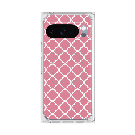 プレミアムスクエアケース with Pixelsnap［ Moroccan2 - Pink ］