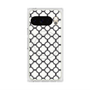 プレミアムスクエアケース with Pixelsnap［ Moroccan3 - Black ］