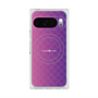 プレミアムスクエアケース with Pixelsnap［ CASEPLAY Check - Purple ］