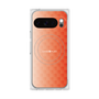 プレミアムスクエアケース with Pixelsnap［ CASEPLAY Check - Orange ］