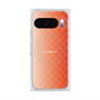 プレミアムスクエアケース with Pixelsnap［ CASEPLAY Check - Orange ］