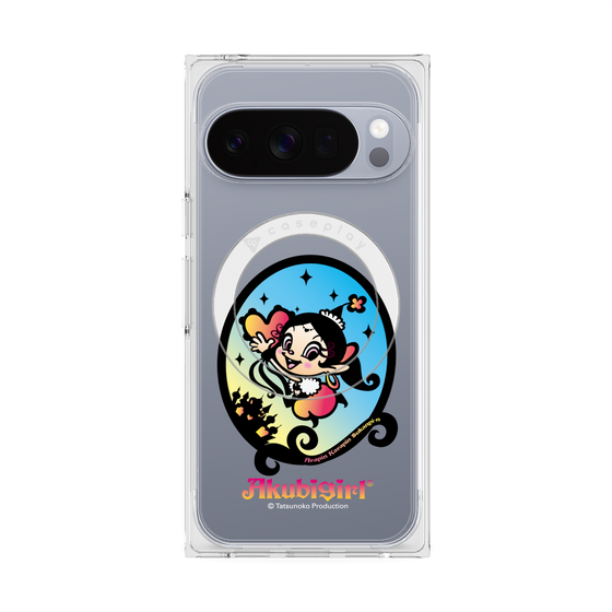 プレミアムスクエアケース with Pixelsnap［ アクビガール - オーバル ］