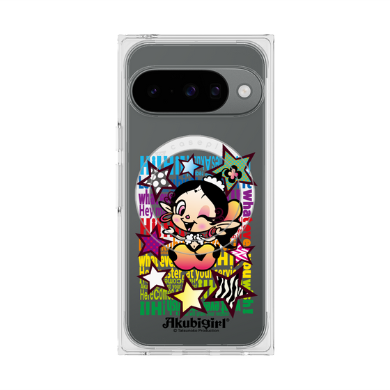 プレミアムスクエアケース with Pixelsnap［ アクビガール - スター ］