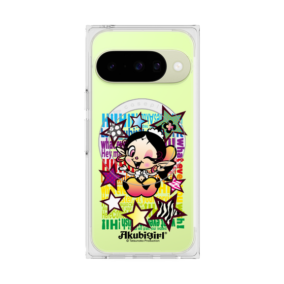 プレミアムスクエアケース with Pixelsnap［ アクビガール - スター ］