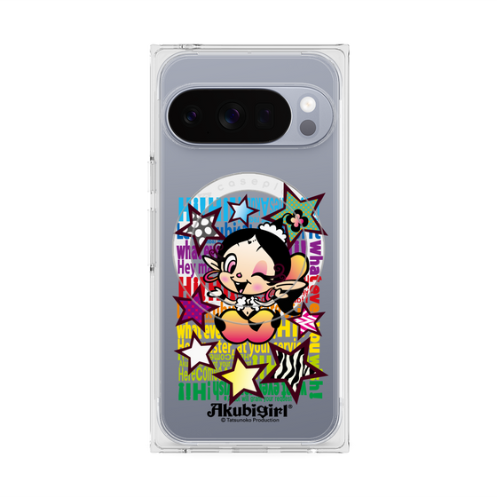 プレミアムスクエアケース with Pixelsnap［ アクビガール - スター ］