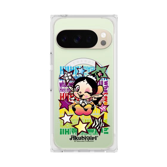 プレミアムスクエアケース with Pixelsnap［ アクビガール - スター ］