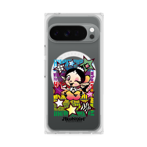 プレミアムスクエアケース with Pixelsnap［ アクビガール - スター ］