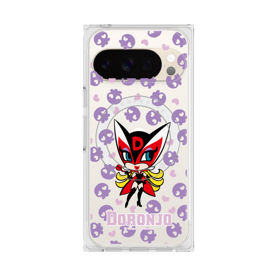 プレミアムスクエアケース with Pixelsnap［ ドロンジョ - ミニキャラ - Purple ］