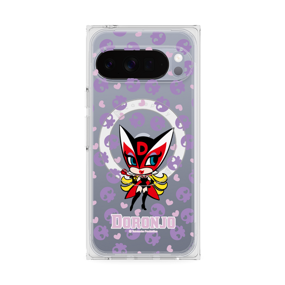 プレミアムスクエアケース with Pixelsnap［ ドロンジョ - ミニキャラ - Purple ］
