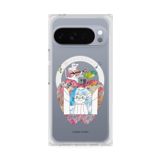 プレミアムスクエアケース with Pixelsnap［ おかべてつろう - きみの心が聴こえてくるよ ］