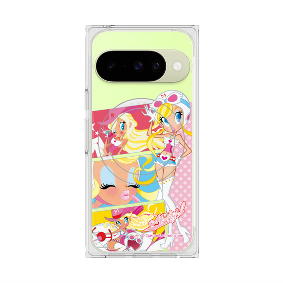 プレミアムスクエアケース with Pixelsnap［ マッハガール - コミック風 ］