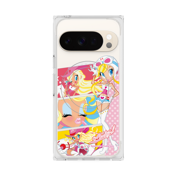 プレミアムスクエアケース with Pixelsnap［ マッハガール - コミック風 ］