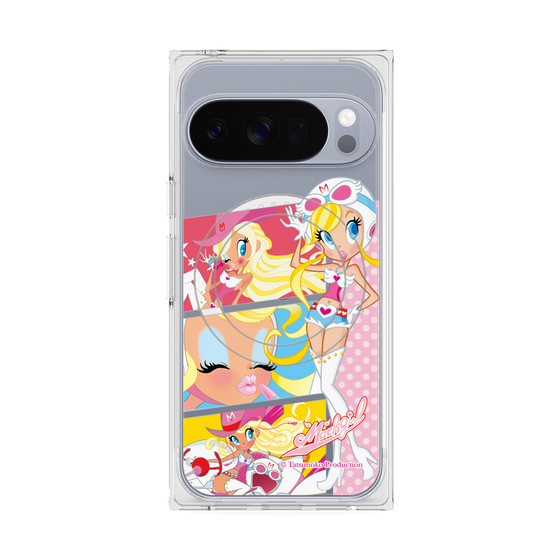 プレミアムスクエアケース with Pixelsnap［ マッハガール - コミック風 ］