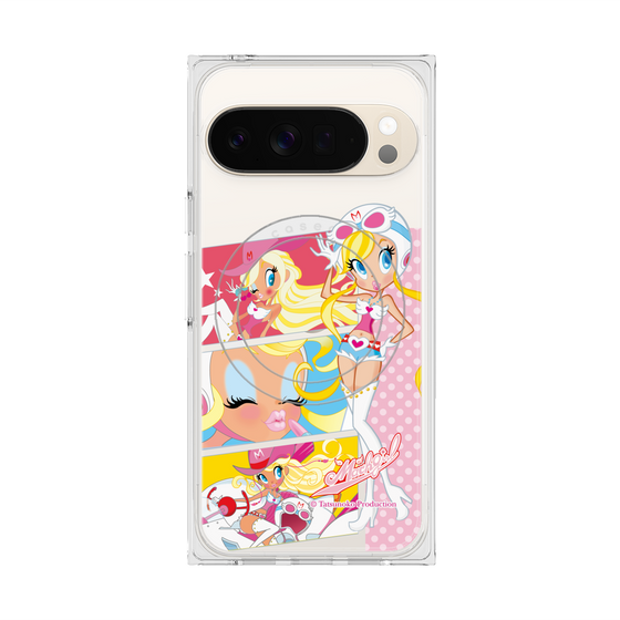 プレミアムスクエアケース with Pixelsnap［ マッハガール - コミック風 ］