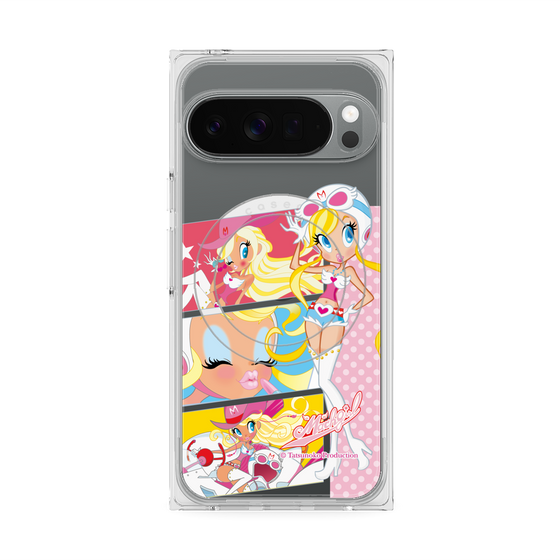 プレミアムスクエアケース with Pixelsnap［ マッハガール - コミック風 ］