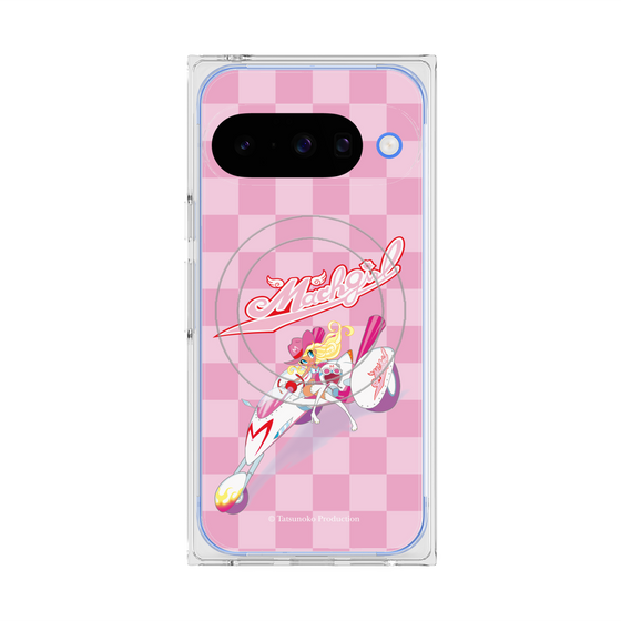 プレミアムスクエアケース with Pixelsnap［ マッハガール - チェック ］