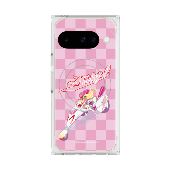 プレミアムスクエアケース with Pixelsnap［ マッハガール - チェック ］