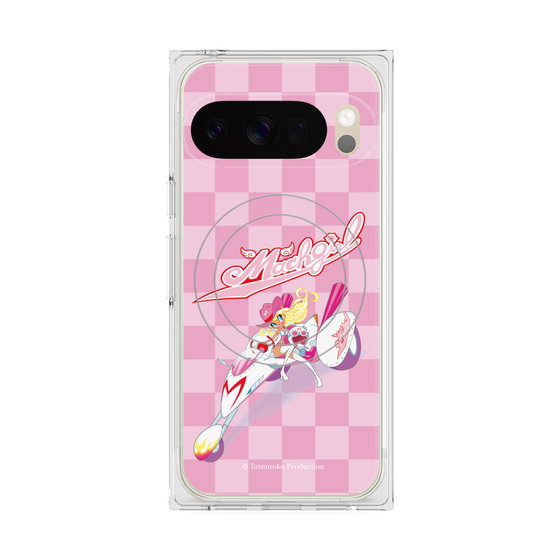 プレミアムスクエアケース with Pixelsnap［ マッハガール - チェック ］